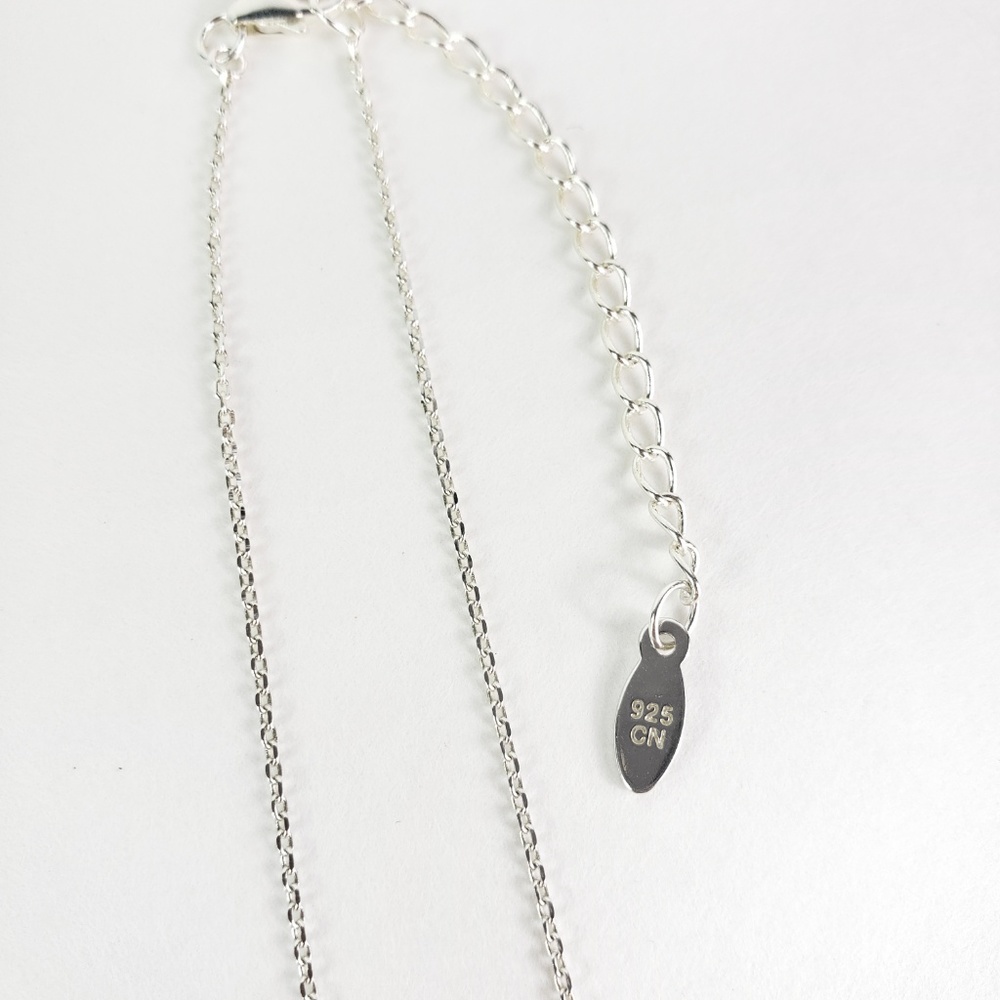 SOLD Personalized Script Name Necklace Silver - Picture 6 of 8